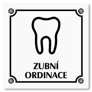 Zubní ordinace, 100x100mm, bílá, Kansas